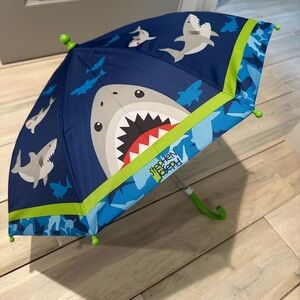 Stephen Joseph Kids Shark Umbrella - Blue and Green